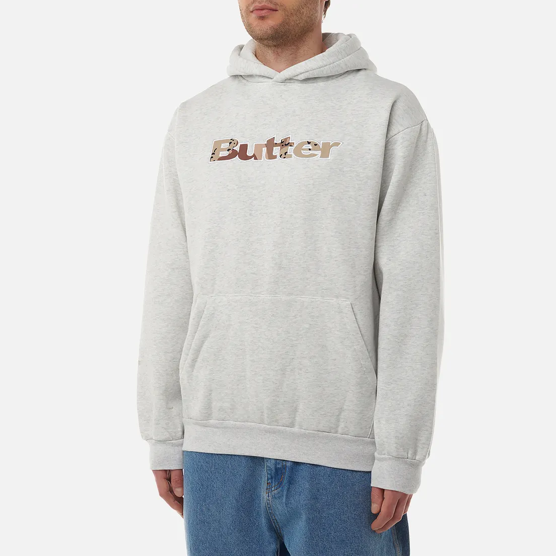 Butter Goods Мужская толстовка Logo Camo Applique Pullover Hoodie