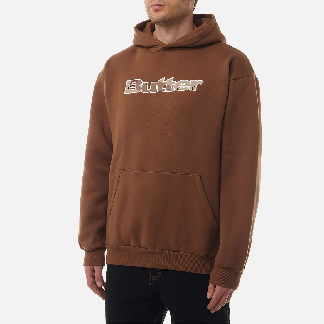 Butter Goods Мужская толстовка Logo Camo Applique Pullover Hoodie