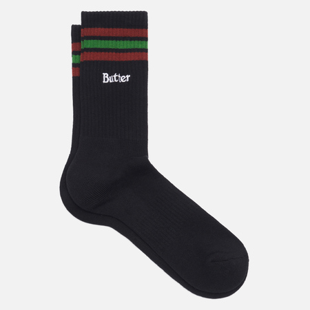  Носки Butter Goods Stripe Q324, цвет чёрный, размер 40-46 EU