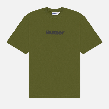 Мужская футболка Butter Goods Stencil Logo, цвет оливковый, размер XXL