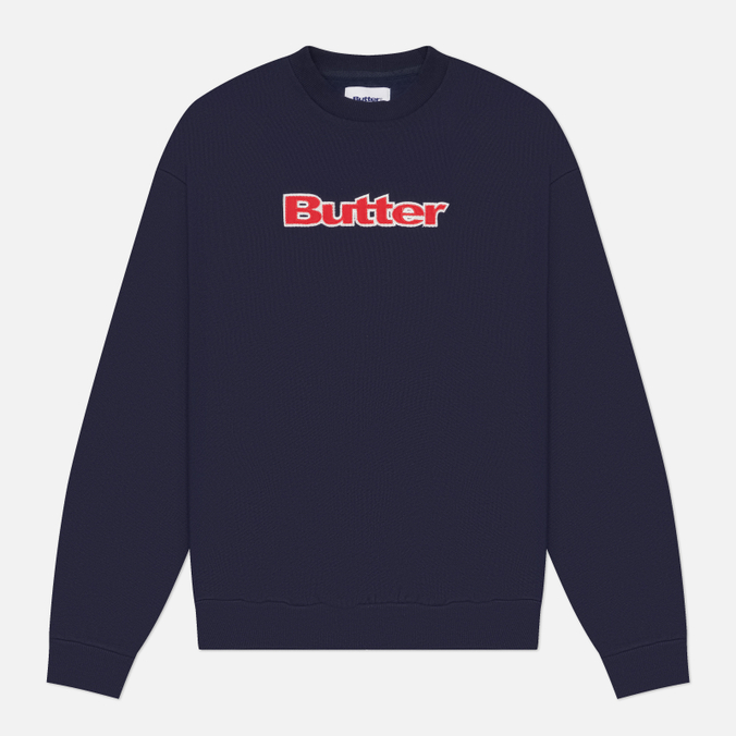 Мужская толстовка Butter Goods Satin Applique Logo Crewneck