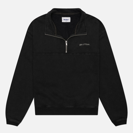 Мужская толстовка Butter Goods Panel 1/4 Zip, цвет чёрный, размер M