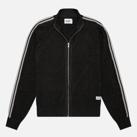 Мужской свитер Butter Goods Club Zip-Thru Knit, цвет чёрный, размер XXL