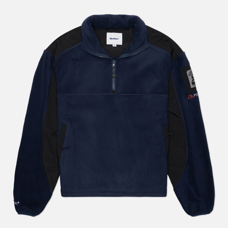 Мужская толстовка Butter Goods Polartec 1/4 Zip Pullover, цвет синий, размер XXL