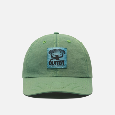 Кепка Butter Goods Terrain Overdyed 6 Panel, цвет зелёный