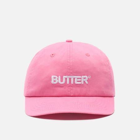 Кепка Butter Goods Rounded Logo 6 Panel Q326, цвет розовый