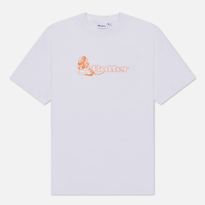 Мужская футболка Butter Goods Crayon Logo белого цвета
