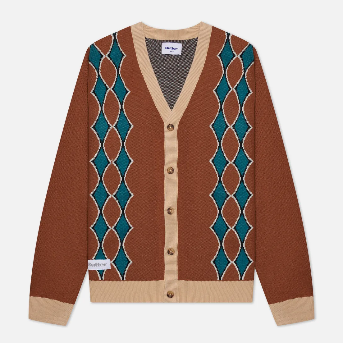 Butter Goods Мужской кардиган Diamond Knit