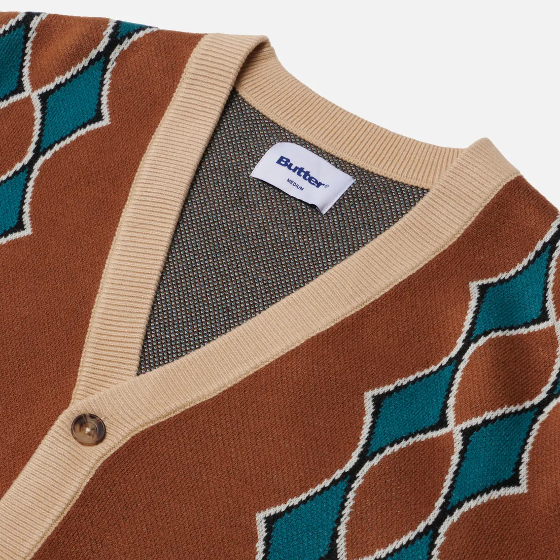 Butter Goods Мужской кардиган Diamond Knit