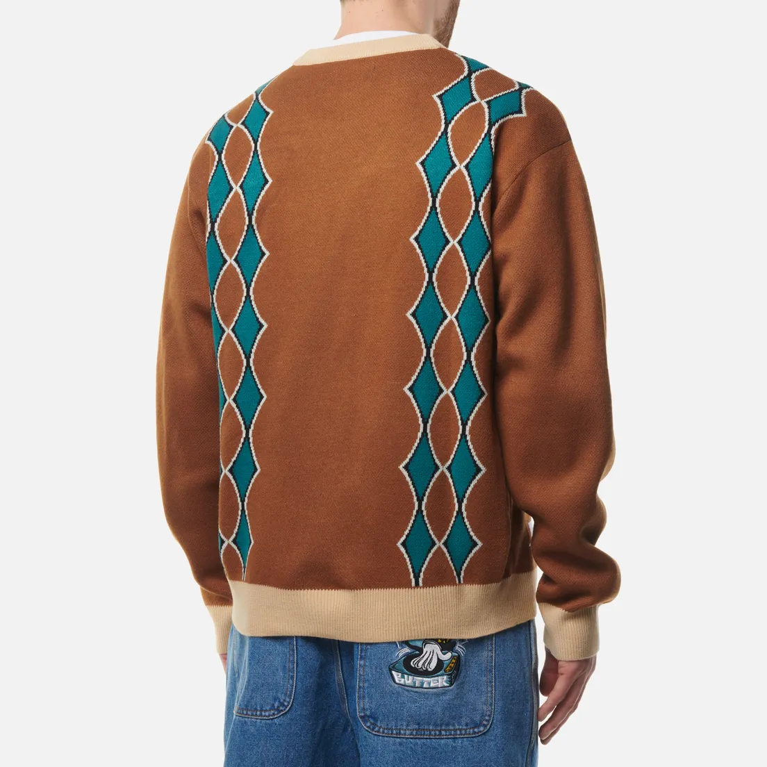 Butter Goods Мужской кардиган Diamond Knit