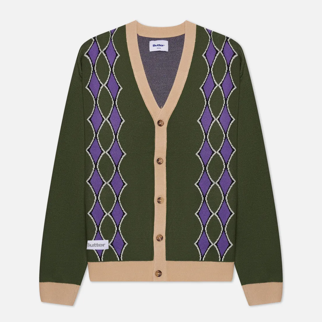 Butter Goods Мужской кардиган Diamond Knit