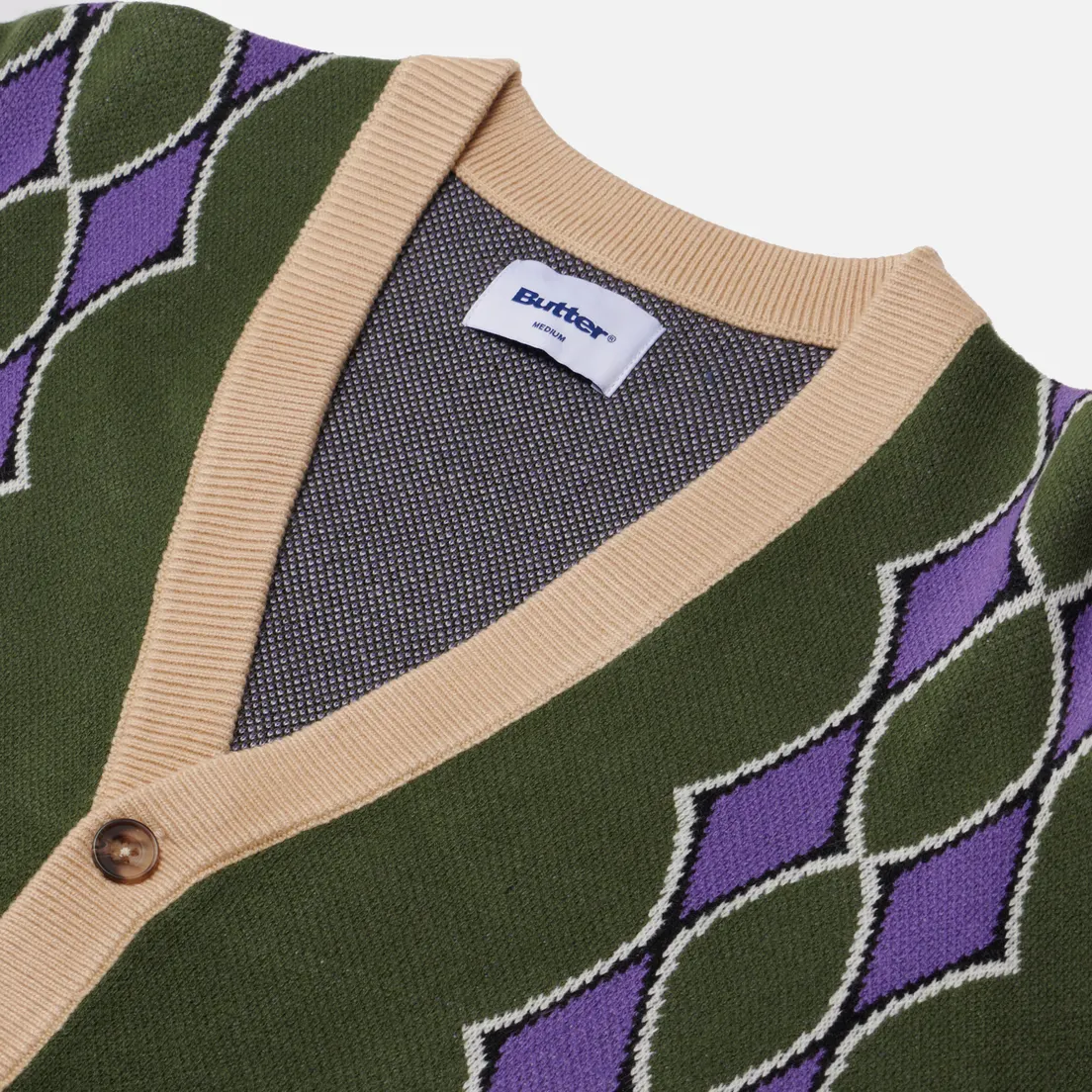 Butter Goods Мужской кардиган Diamond Knit