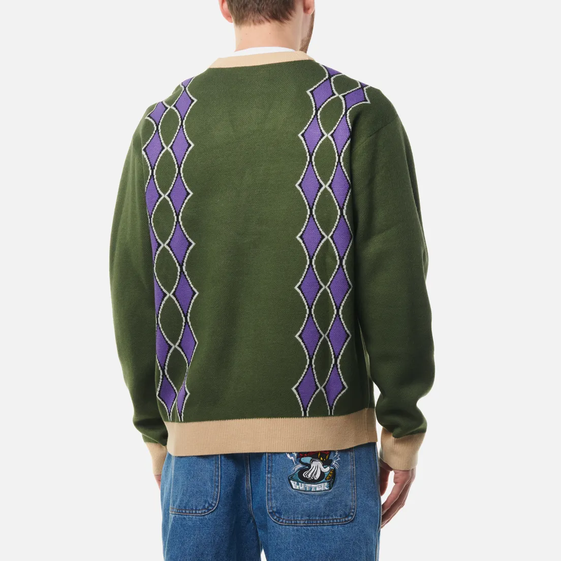 Butter Goods Мужской кардиган Diamond Knit