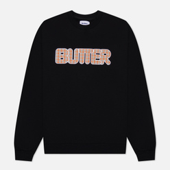 Butter Goods Мужская толстовка Plaid Applique Crew Neck