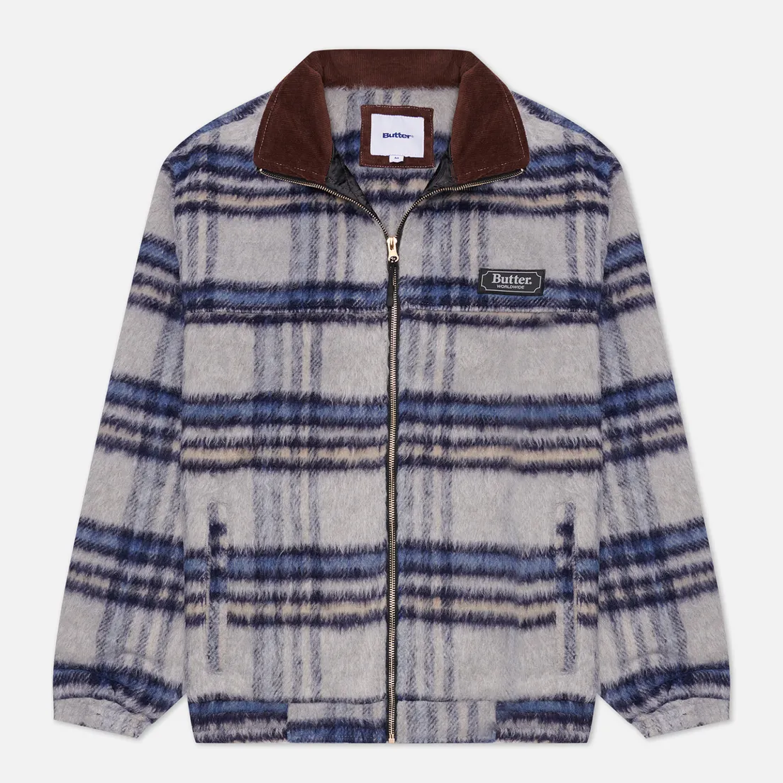 Butter Goods Мужская флисовая куртка Hairy Plaid Lodge