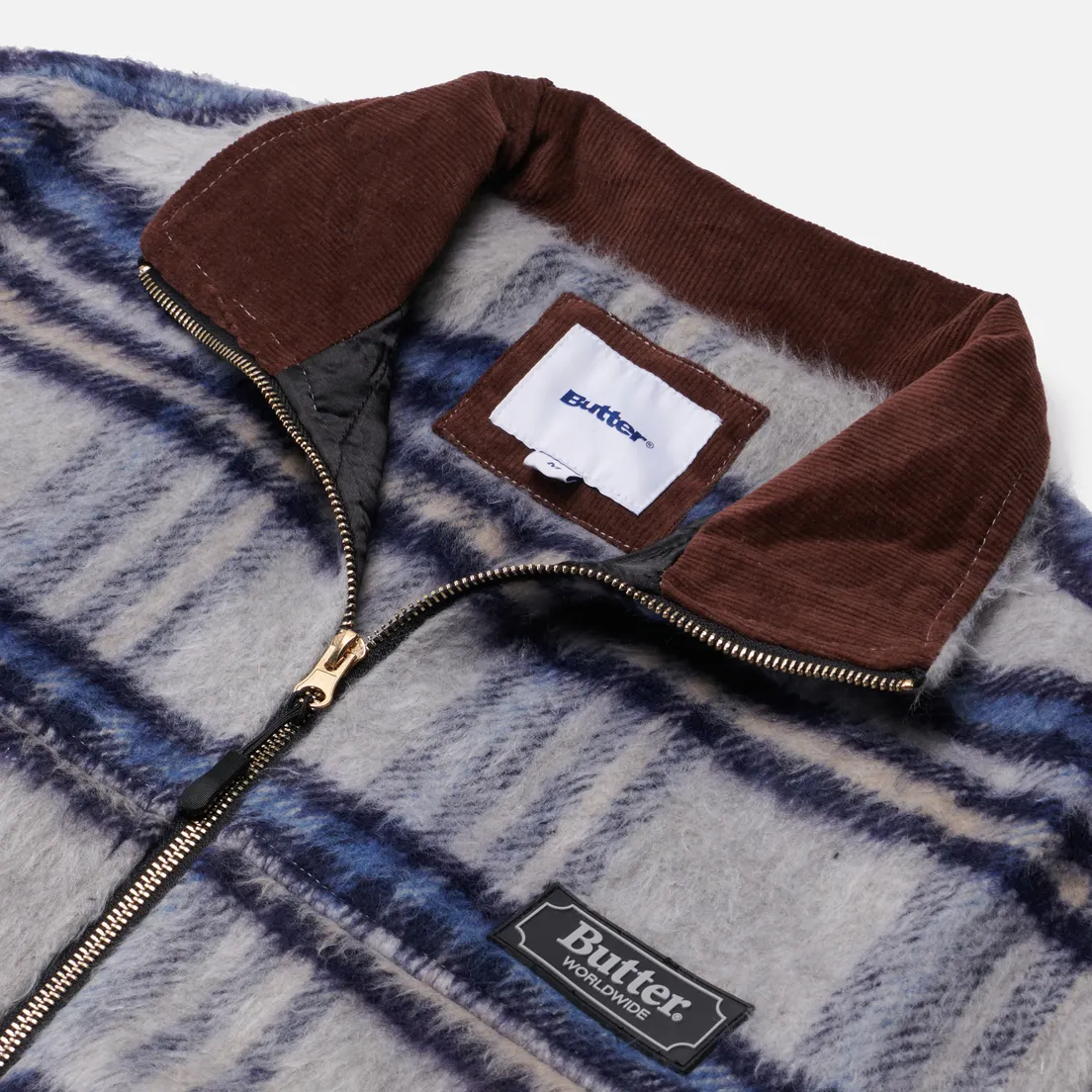 Butter Goods Мужская флисовая куртка Hairy Plaid Lodge