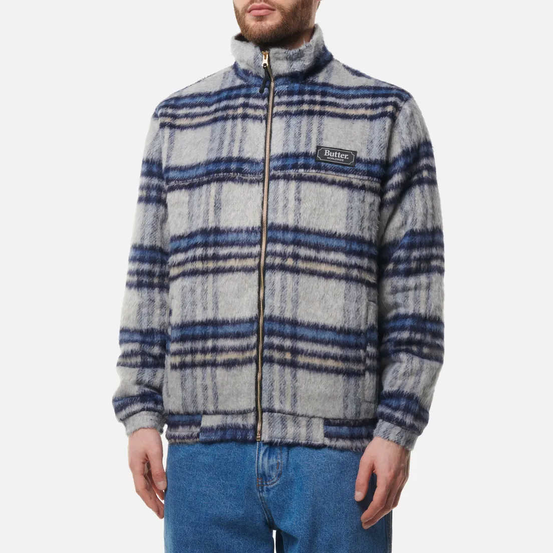 Butter Goods Мужская флисовая куртка Hairy Plaid Lodge