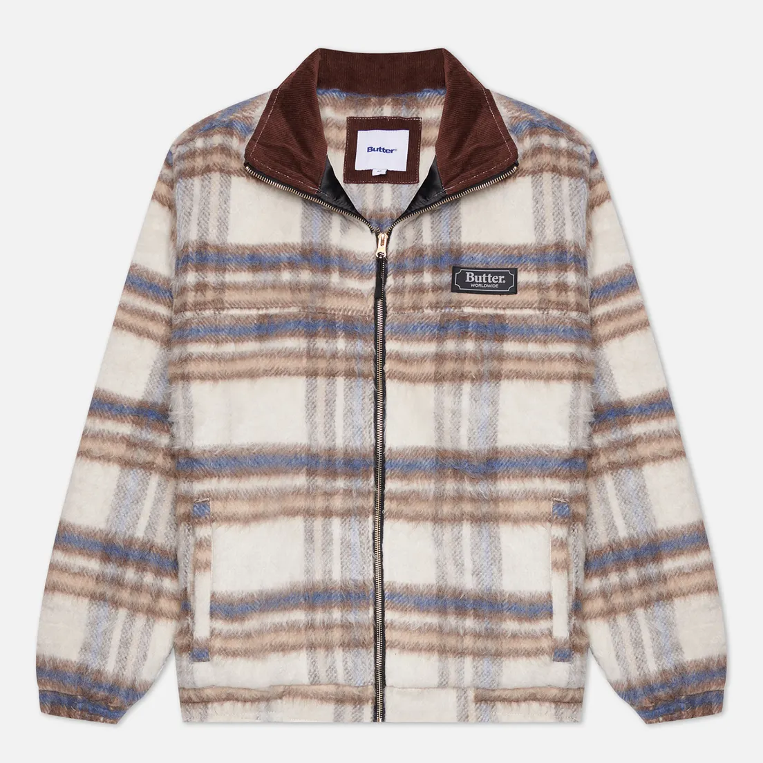 Butter Goods Мужская флисовая куртка Hairy Plaid Lodge