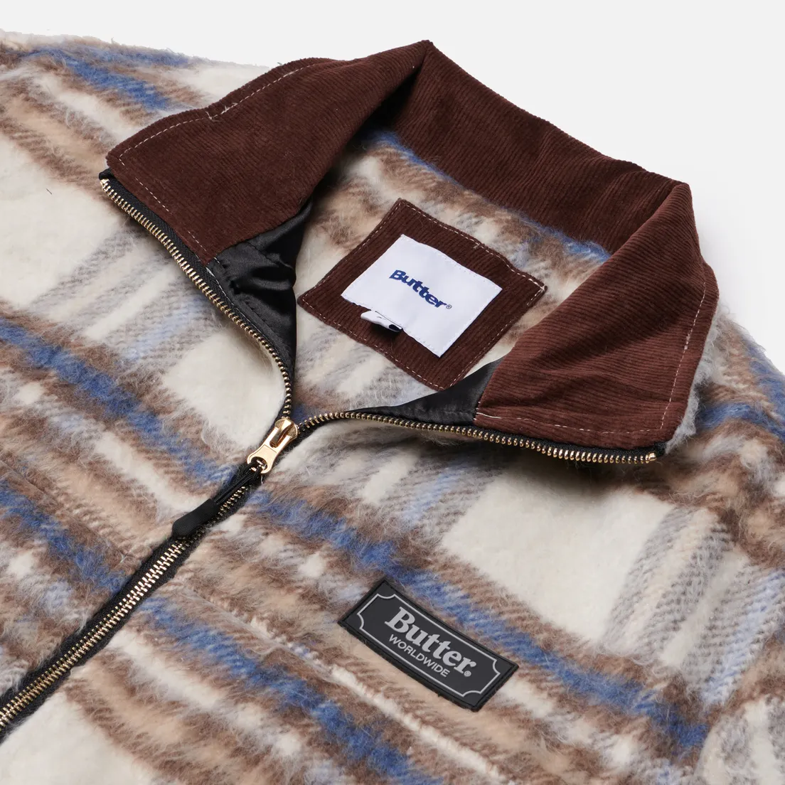 Butter Goods Мужская флисовая куртка Hairy Plaid Lodge