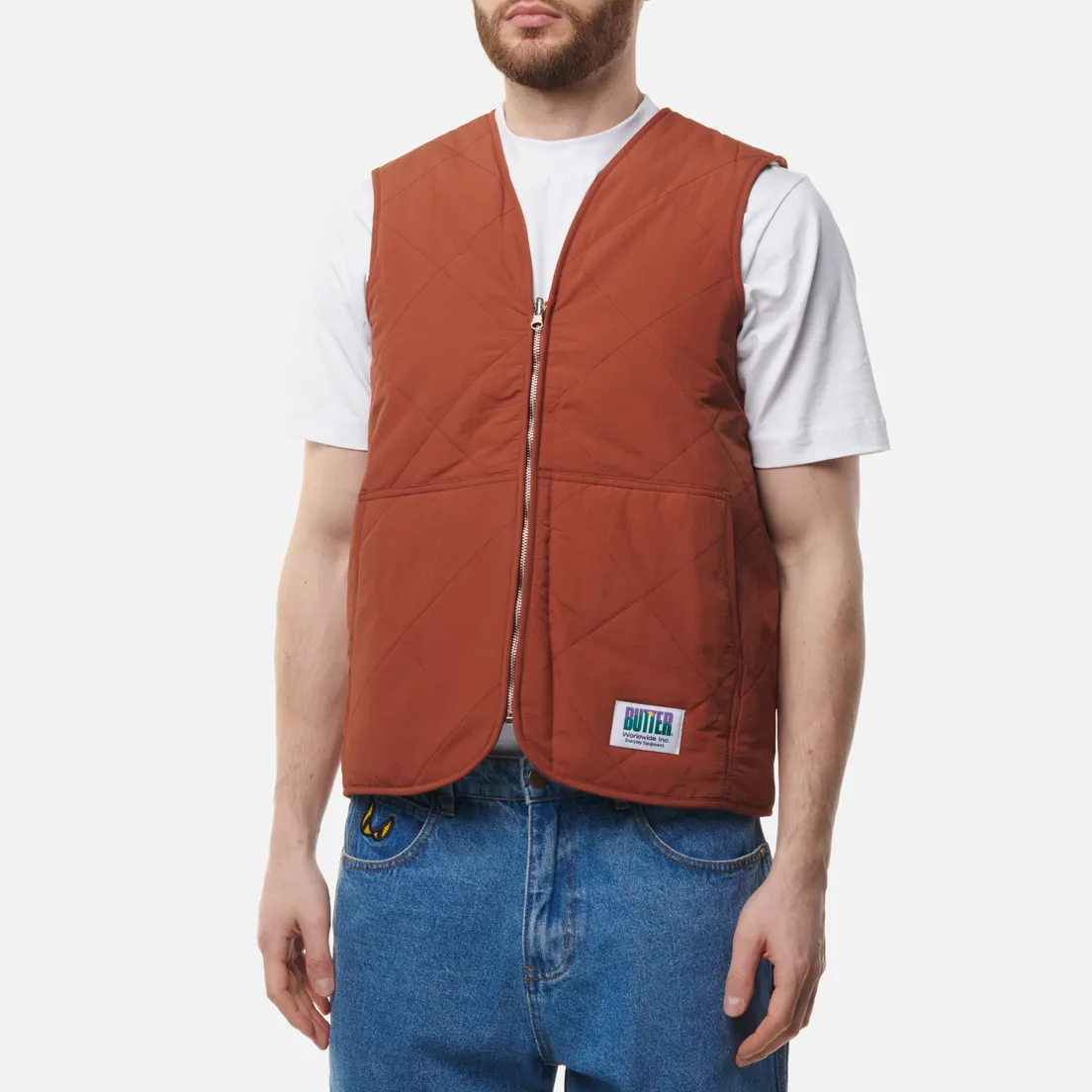 Butter Goods Мужской жилет Reversible Hairy Plaid