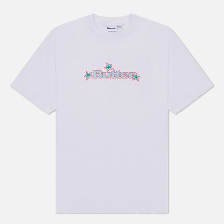 фото Мужская футболка butter goods star logo, цвет белый, размер s