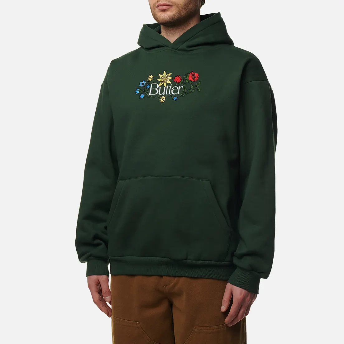 Butter Goods Мужская толстовка Floral Embroidered Hoodie