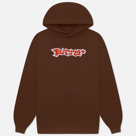 фото Мужская толстовка butter goods yard hoodie, цвет коричневый, размер s