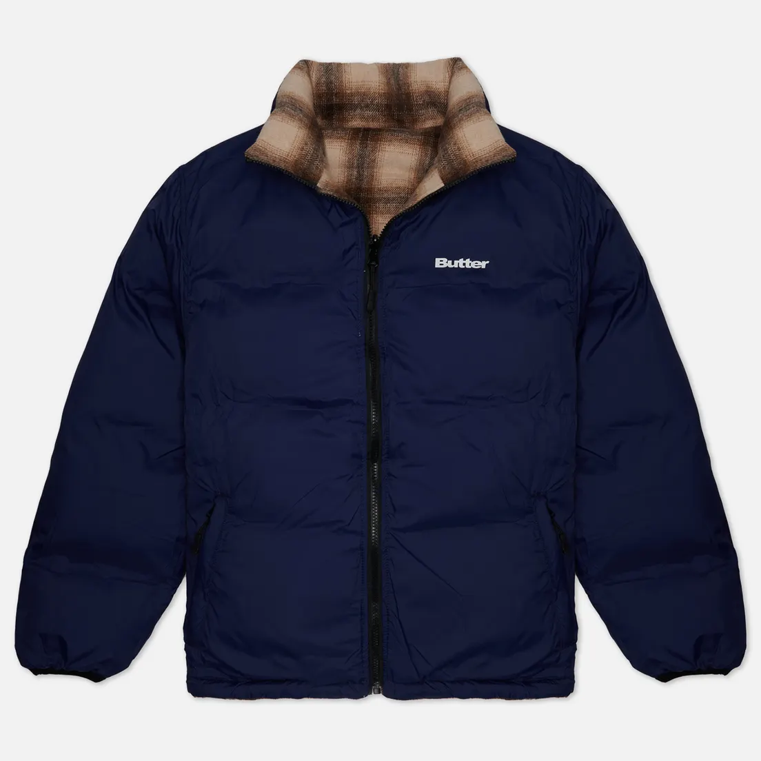 Butter Goods Мужской пуховик Reversible Plaid Puffer