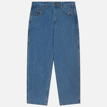 фото Мужские джинсы butter goods critter denim, цвет голубой, размер 28