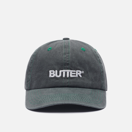 фото Кепка butter goods rounded logo 6 panel, цвет чёрный