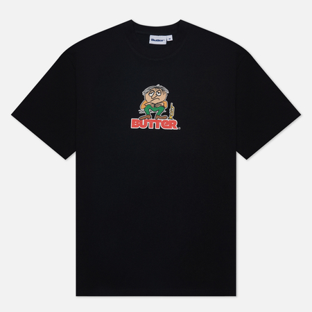 фото Мужская футболка butter goods blues logo, цвет чёрный, размер s