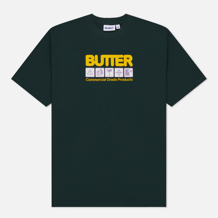 фото Мужская футболка butter goods symbols, цвет зелёный, размер s