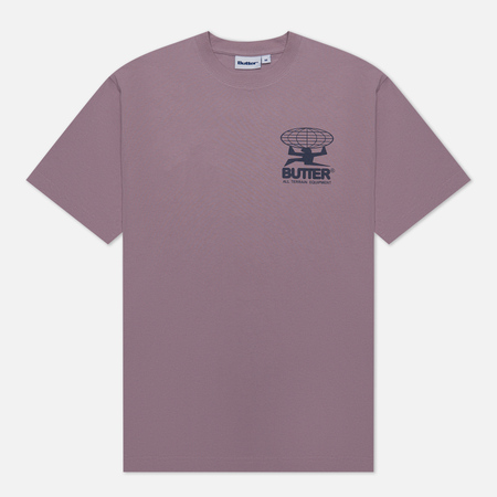 фото Мужская футболка butter goods all terrain, цвет фиолетовый, размер s