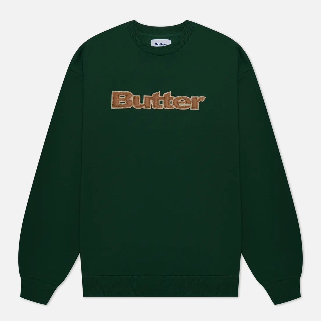 Butter Goods Мужская толстовка Felt Logo Applique Crew Neck