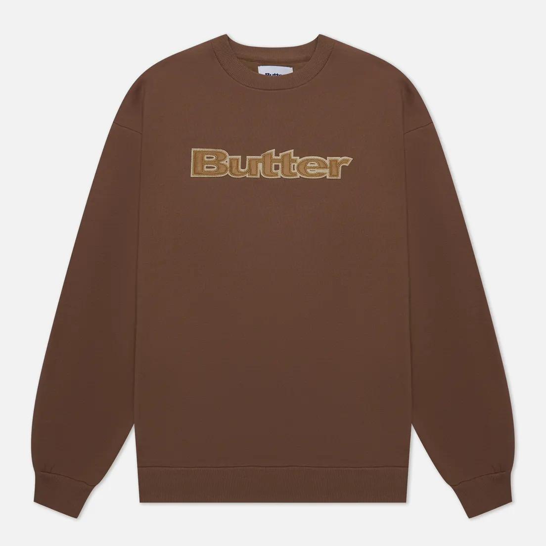 Butter Goods Мужская толстовка Felt Logo Applique Crew Neck