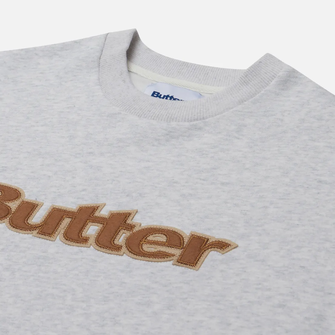 Butter Goods Мужская толстовка Felt Logo Applique Crew Neck