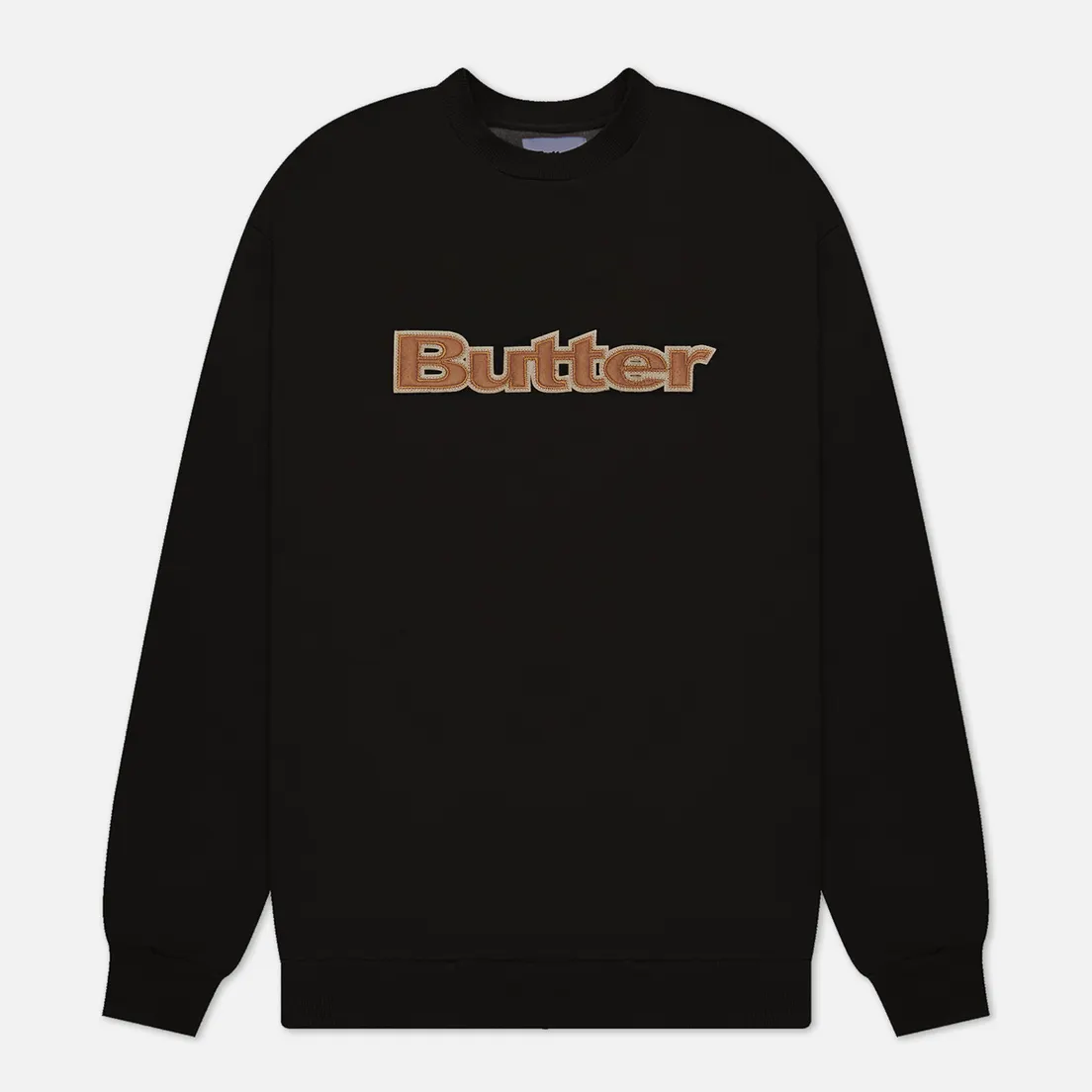 Butter Goods Мужская толстовка Felt Logo Applique Crew Neck