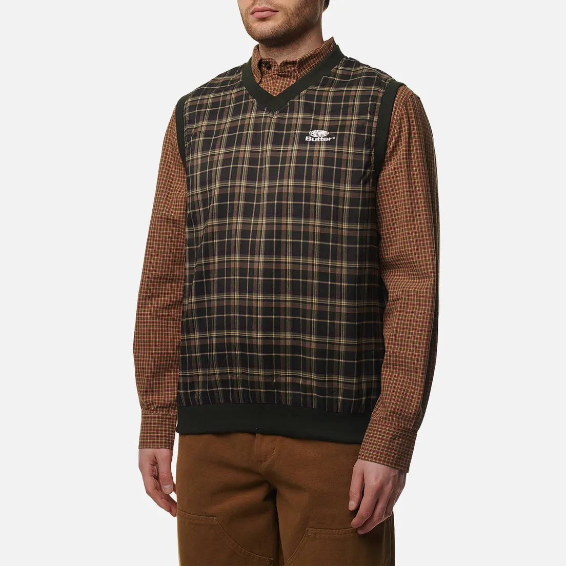 Butter Goods Мужской жилет Woods Plaid