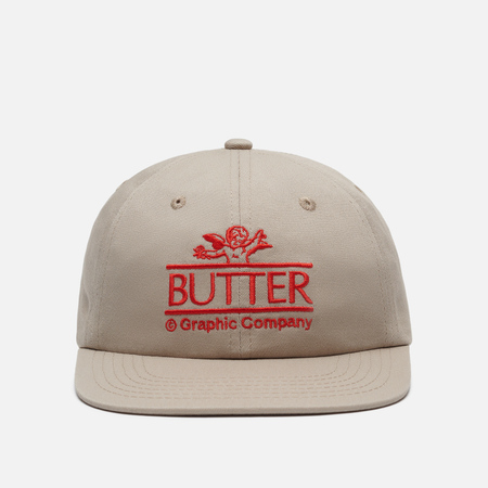 фото Кепка butter goods cherub 6 panel, цвет бежевый