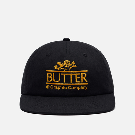 фото Кепка butter goods cherub 6 panel, цвет чёрный