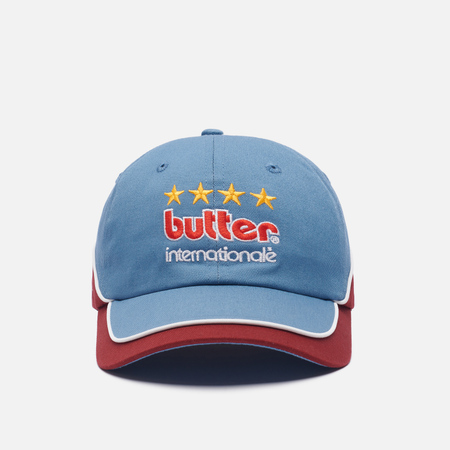 фото Кепка butter goods internationale 6 panel, цвет синий