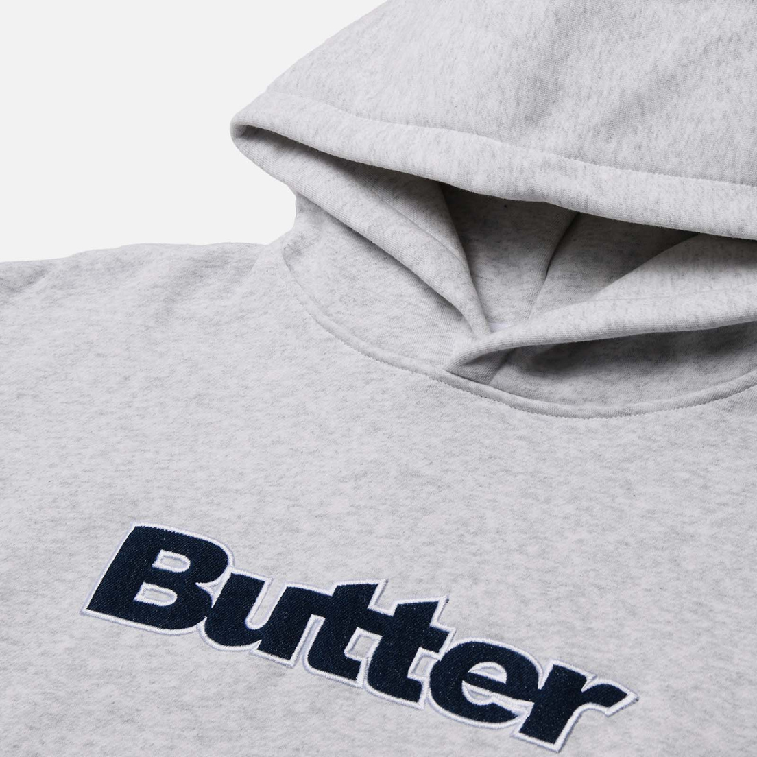 Butter Goods Мужская толстовка Logo Denim Applique Pullover Hoodie