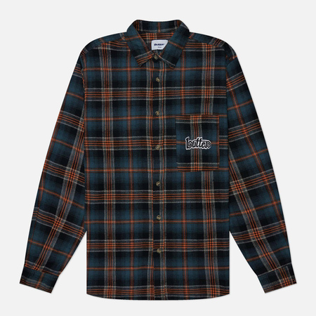 Мужская рубашка Butter Goods Swirl Plaid, цвет синий, размер M