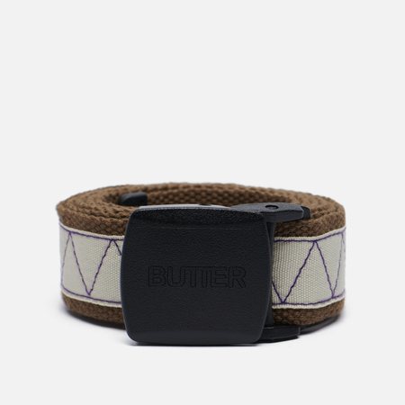 Ремень Butter Goods Equipment Woven, цвет серый