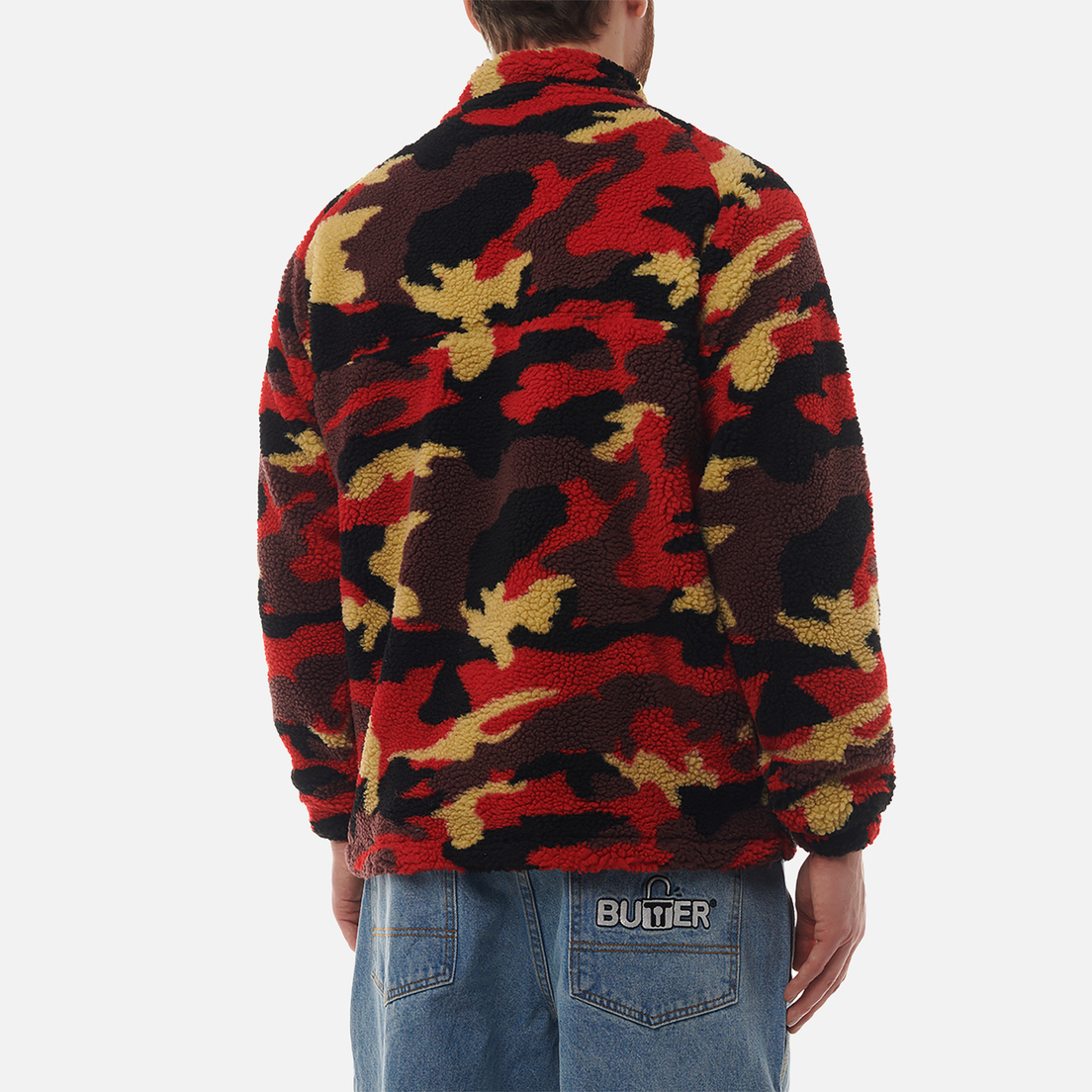 Butter Goods Мужская флисовая куртка Camo Sherpa