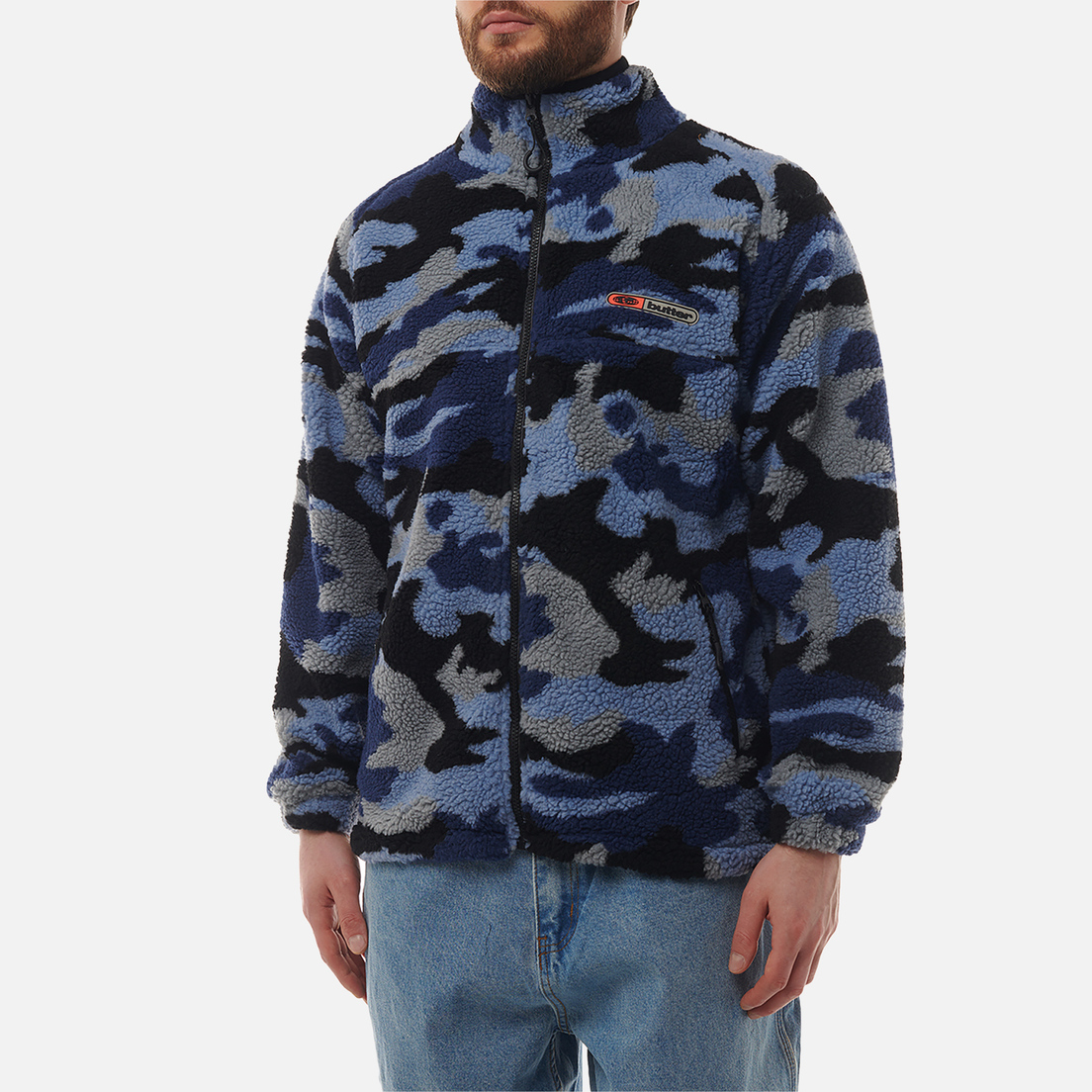 Butter Goods Мужская флисовая куртка Camo Sherpa