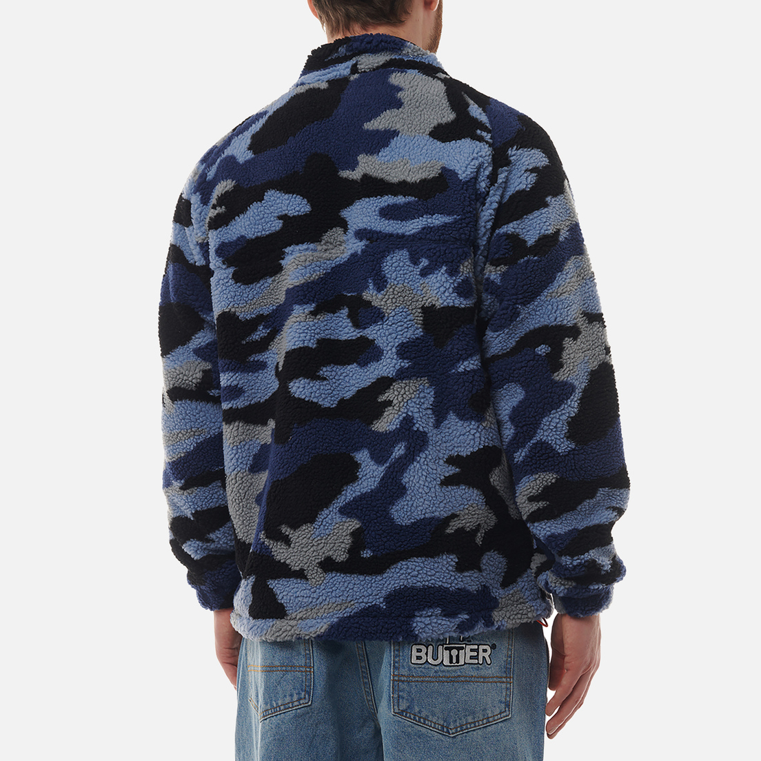 Butter Goods Мужская флисовая куртка Camo Sherpa