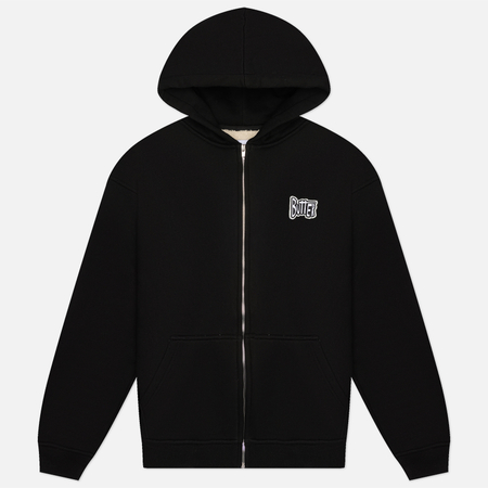 Мужская толстовка Butter Goods Pile Lined Zip-Thru Hoodie, цвет чёрный, размер XXL