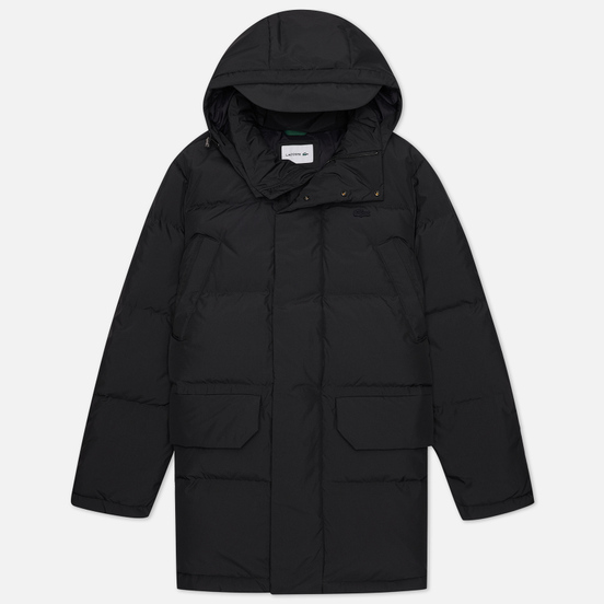 Мужской пуховик Lacoste Detachable Long Hood Black