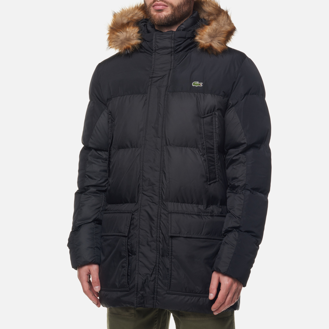 Lacoste Мужская куртка парка Detachable Hooded Waterproof Coat